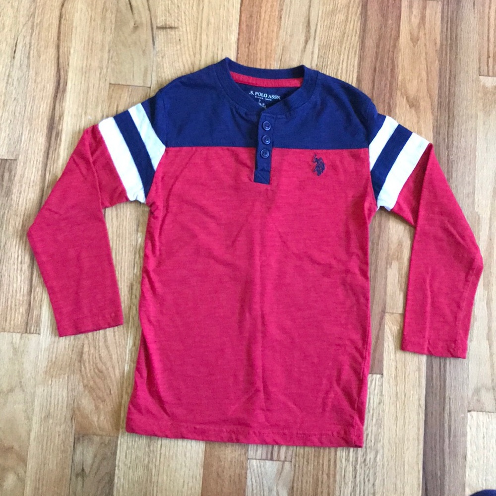 Boys 5/6 U.S polo long sleeve shirt